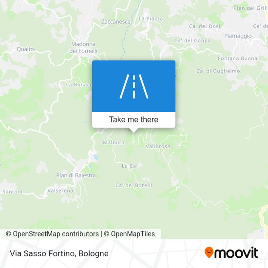 Via Sasso Fortino map