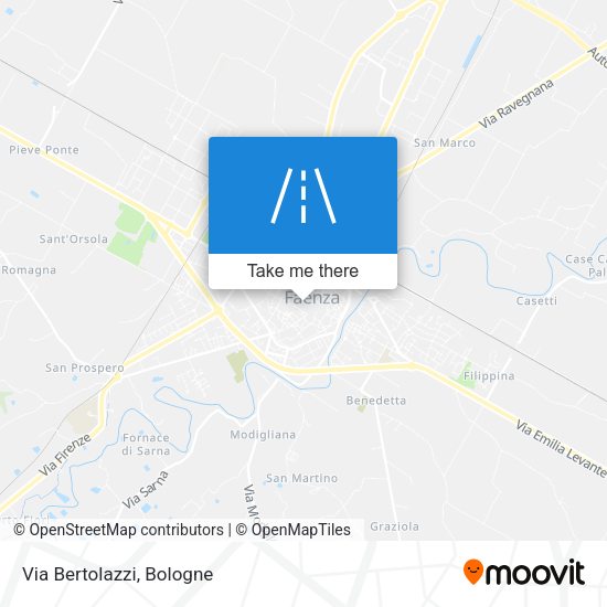 Via Bertolazzi map