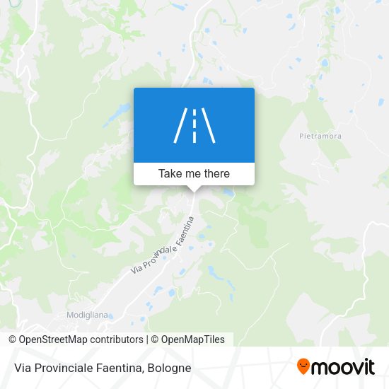 Via Provinciale Faentina map