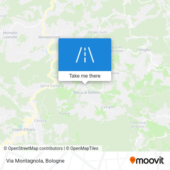 Via Montagnola map