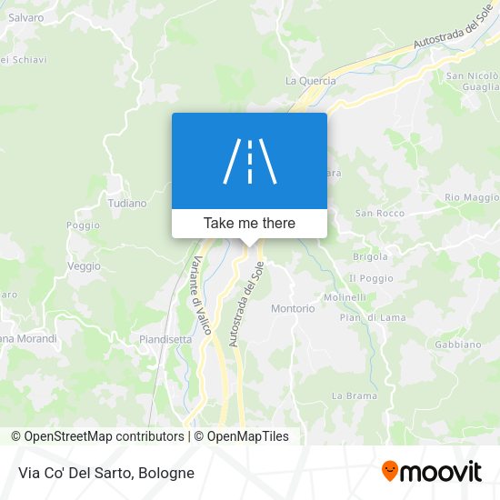 Via Co' Del Sarto map