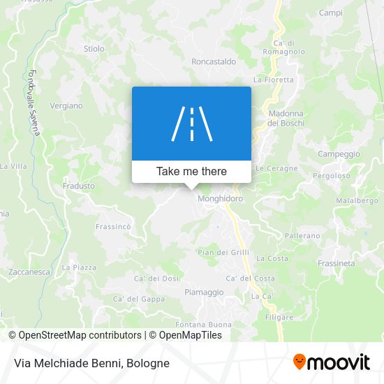 Via Melchiade Benni map
