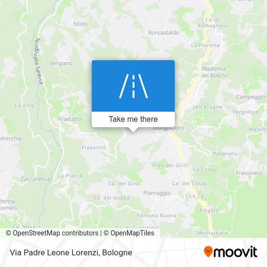 Via Padre Leone Lorenzi map