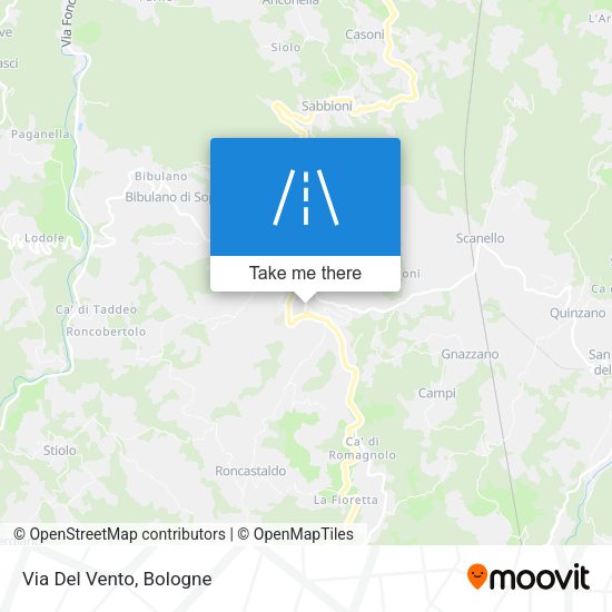 Via Del Vento map