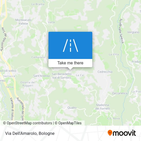 Via Dell'Amarolo map