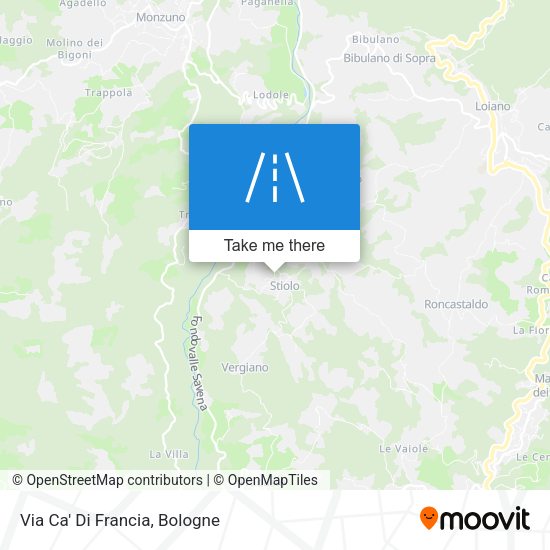 Via Ca' Di Francia map