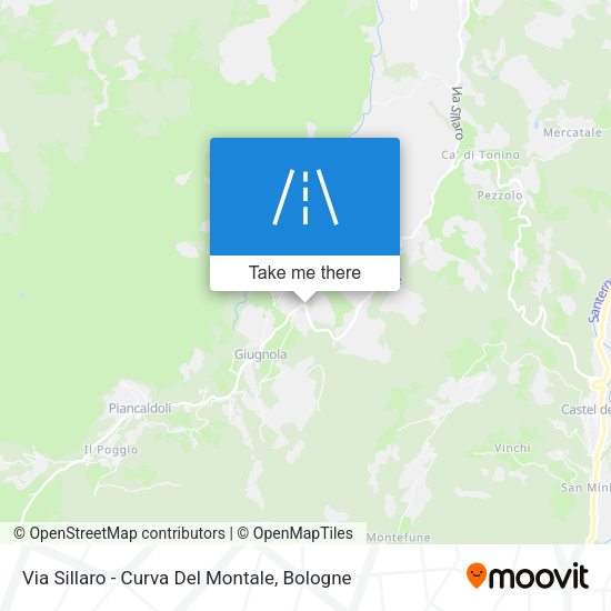 Via Sillaro - Curva Del Montale map