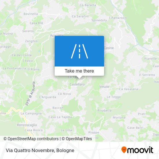 Via Quattro Novembre map