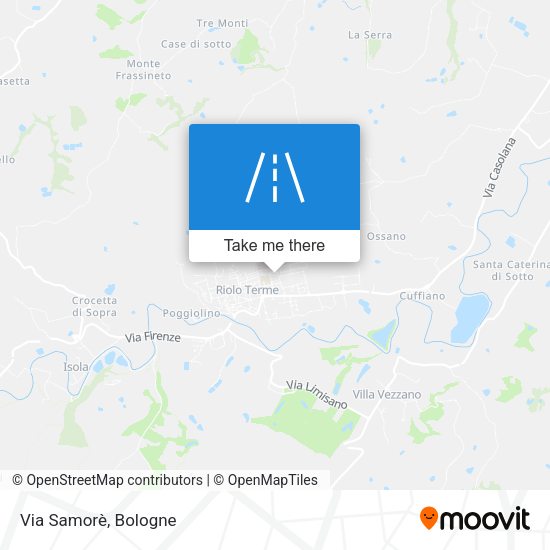 Via Samorè map