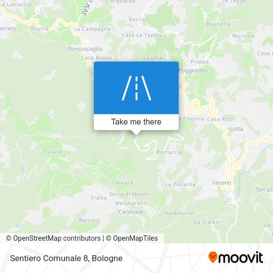Sentiero Comunale 8 map