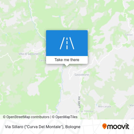 Via Sillaro ("Curva Del Montale") map