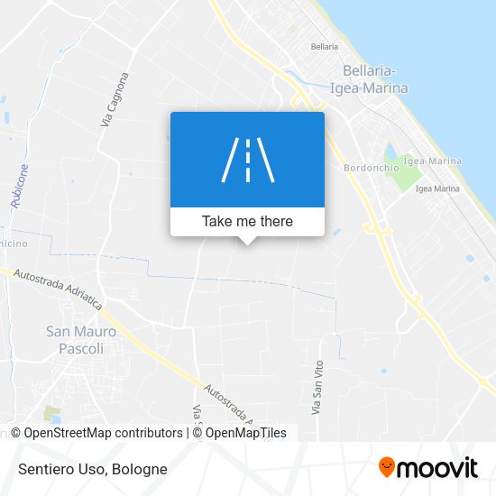 Sentiero Uso map