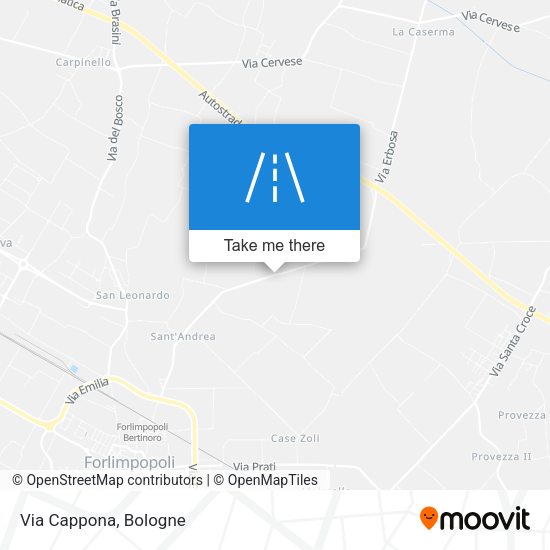 Via Cappona map