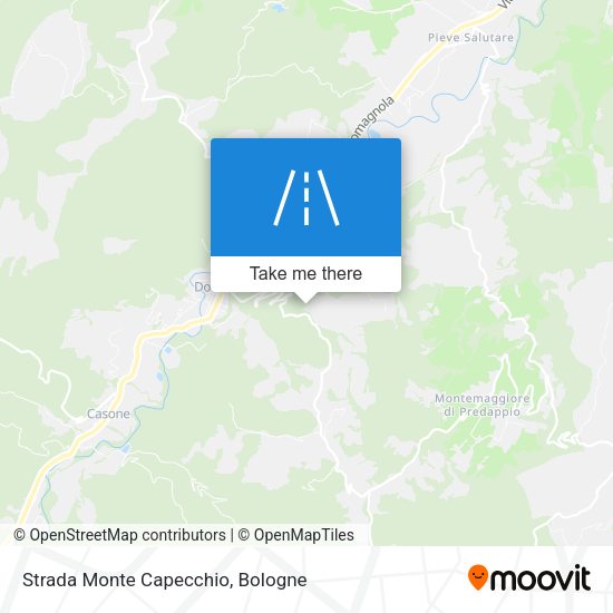 Strada Monte Capecchio map