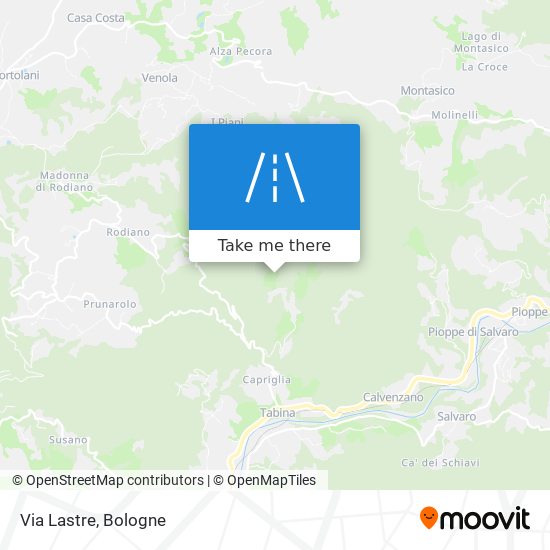 Via Lastre map