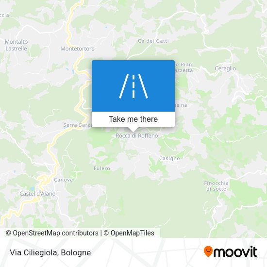 Via Ciliegiola map