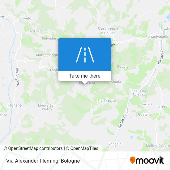 Via Alexander Fleming map