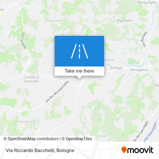 Via Riccardo Bacchelli map