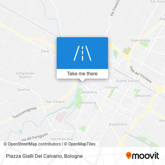 Piazza Gialli Del Calvario map