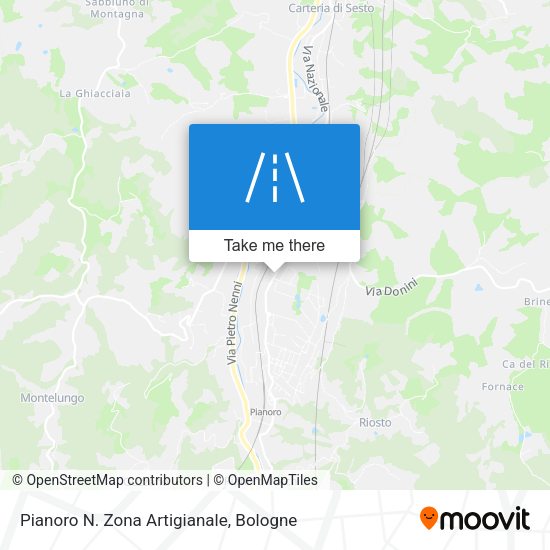 Pianoro N. Zona Artigianale map