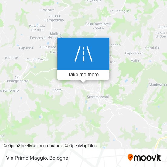 Via Primo Maggio map