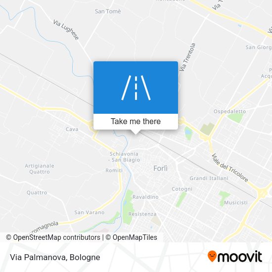 Via Palmanova map
