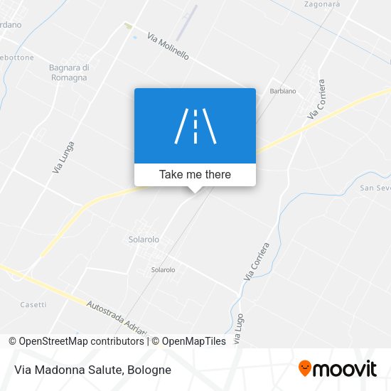 Via Madonna Salute map