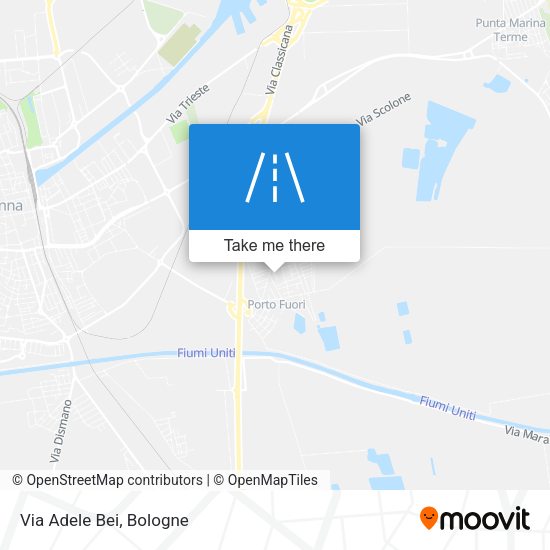 Via Adele Bei map