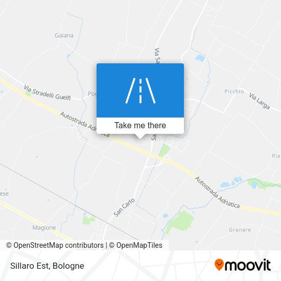 Sillaro Est map