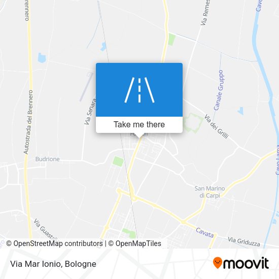 Via Mar Ionio map