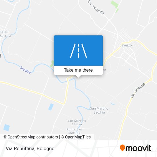 Via Rebuttina map