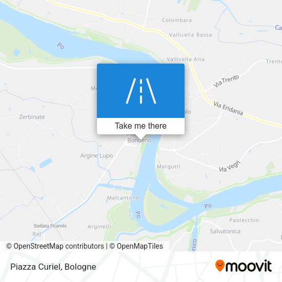 Piazza Curiel map