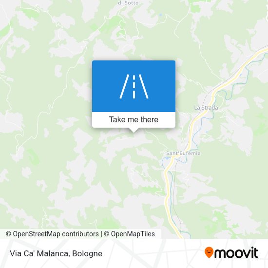 Via Ca' Malanca map