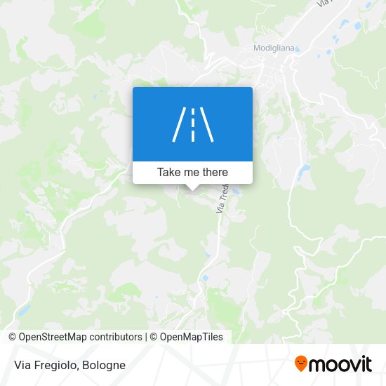 Via Fregiolo map