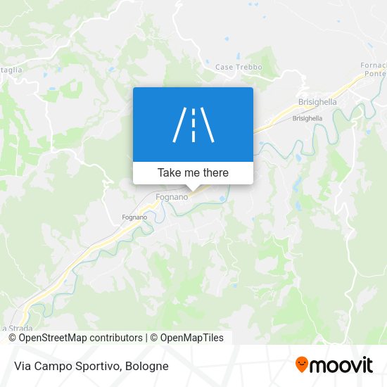 Via Campo Sportivo map