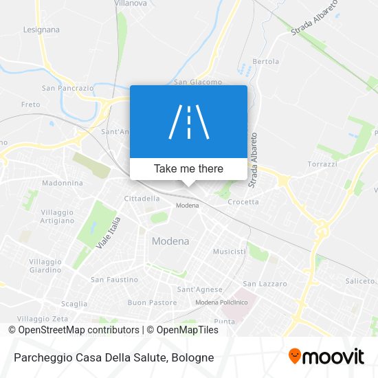 Parcheggio Casa Della Salute map