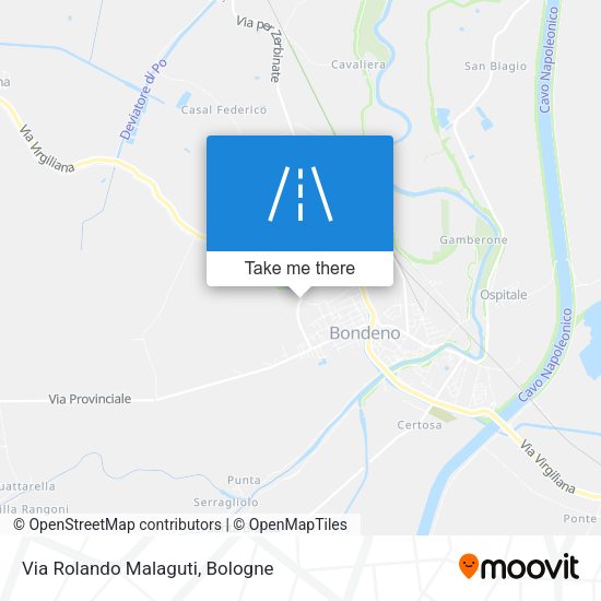 Via Rolando Malaguti map