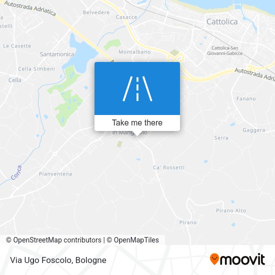 Via Ugo Foscolo map