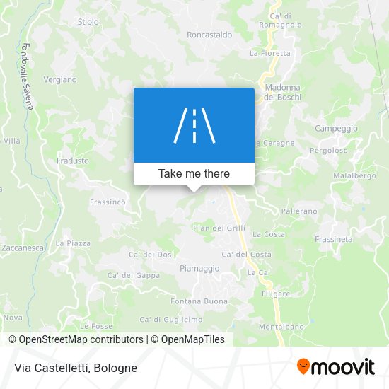 Via Castelletti map