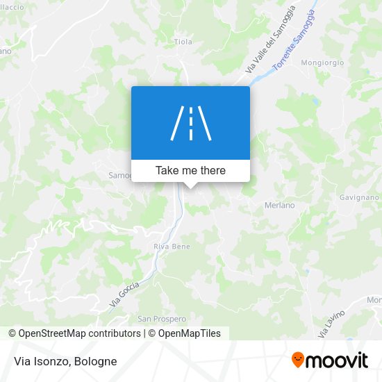 Via Isonzo map