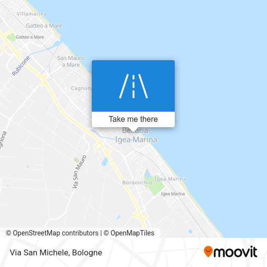 Via San Michele map