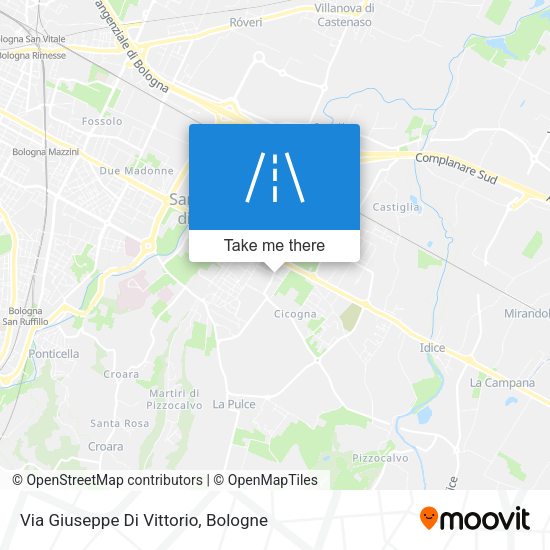 Via Giuseppe Di Vittorio map