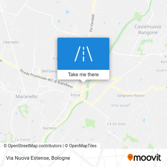 Via Nuova Estense map