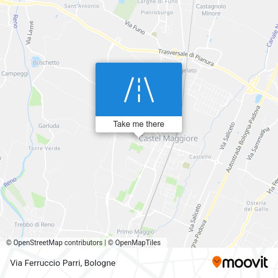 Via Ferruccio Parri map