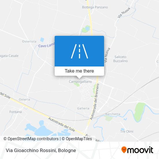 Via Gioacchino Rossini map