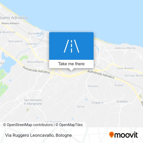 Via Ruggero Leoncavallo map