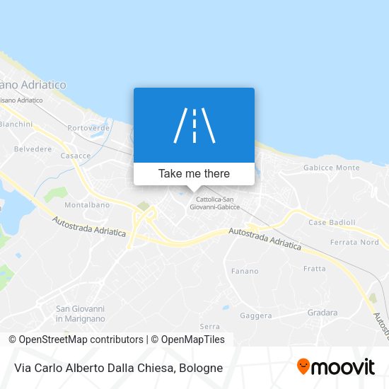 Via Carlo Alberto Dalla Chiesa map