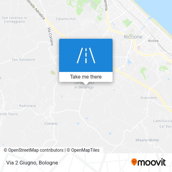 Via 2 Giugno map