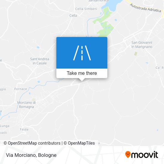 Via Morciano map