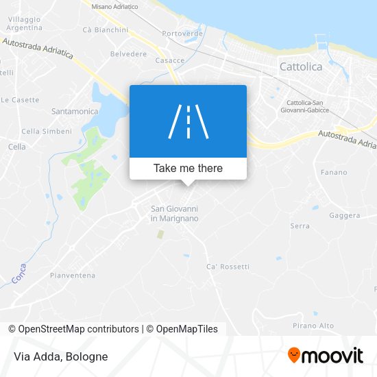 Via Adda map